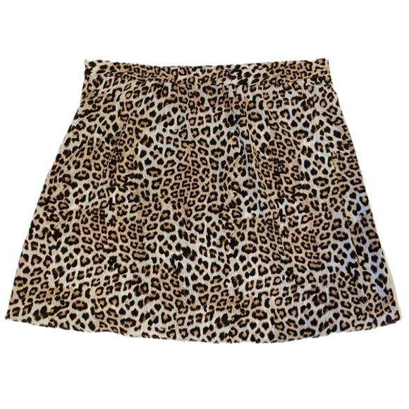 LOVE & Legend leopard print A line Skirt sz 24 **HEMMED ** - Picture 1 of 6